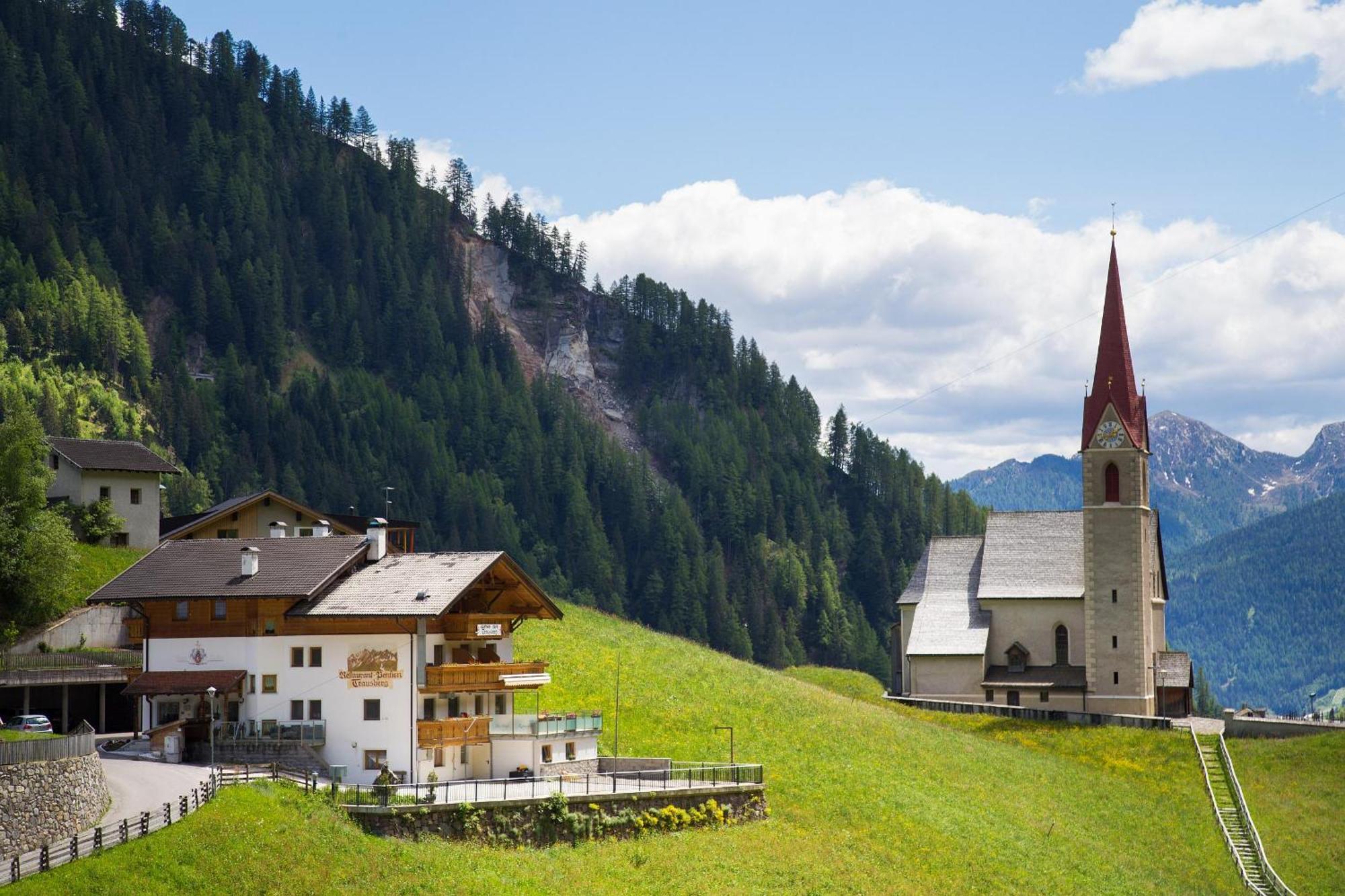Gasthof Trausberg Corvara in Passiria Buitenkant foto